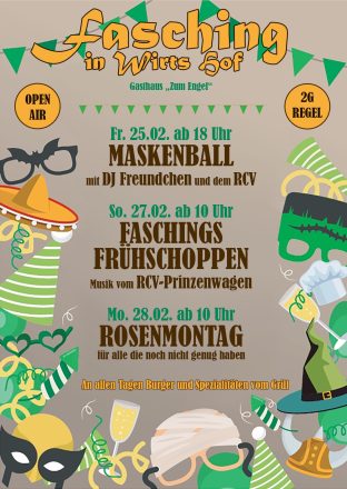 Wirts Fastnacht Flyer
